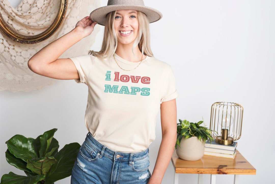 I Love Maps Tshirt Map Lovers Shirt - Il 1080xN.4495011901 Nruu