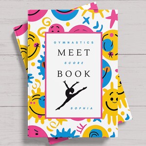 Custom Name Gymnastics Meet Score Book - Personalized Gymnastics Journal & Gymnastics Gift for Kids and Competitive Gymnasts