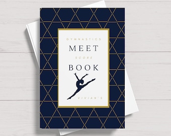 Custom Name Gymnastics Meet Score Book for Gymnasts - Perfect Gymnastics Book for Tracking Progress and Memories - Soft Cover Journal