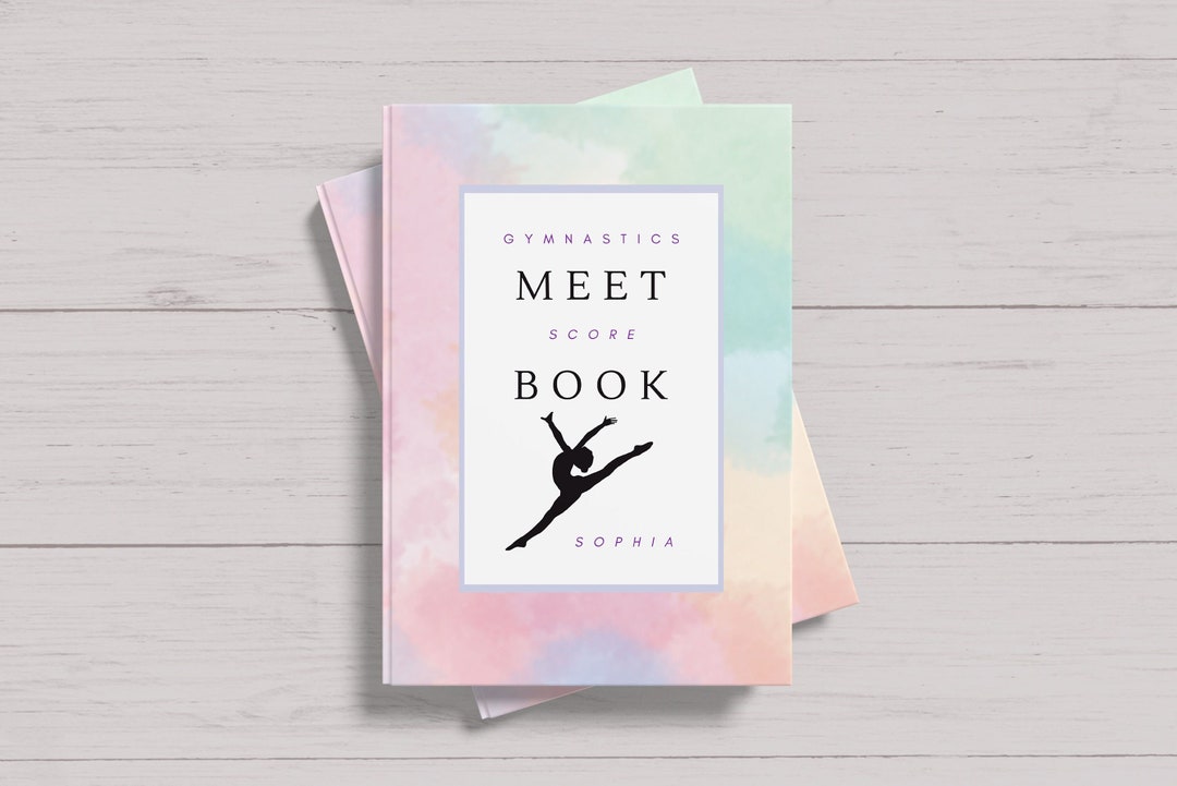 Custom Name Gymnastics Meet Score Book for Gymnasts Perfect Gymnastics