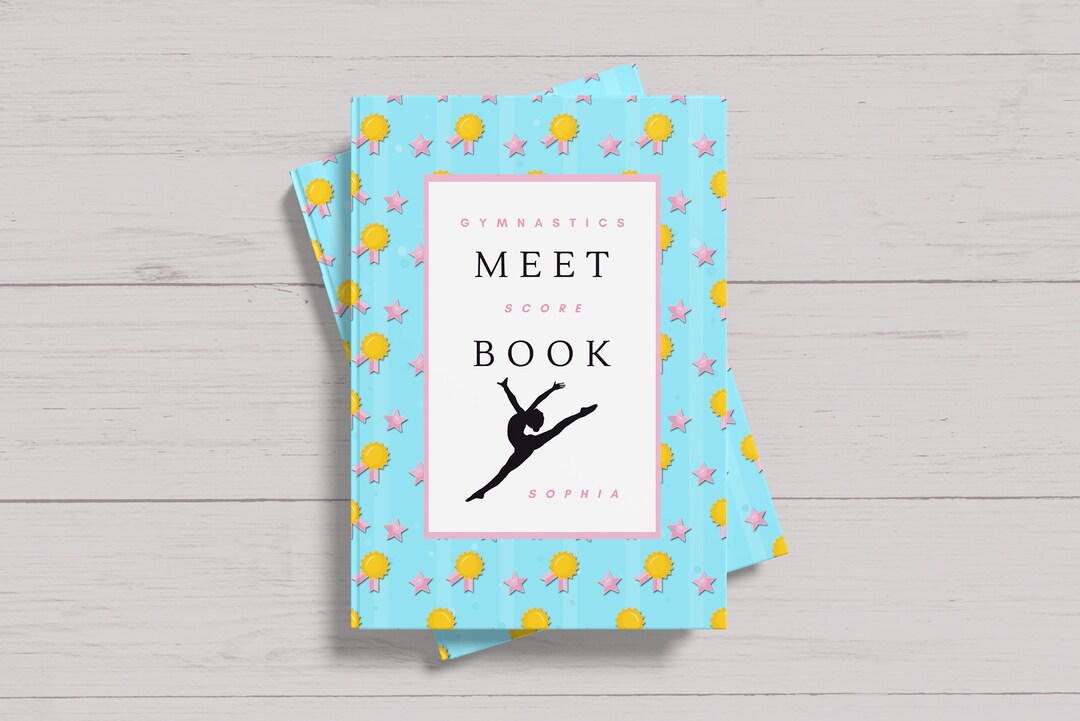 Custom Name Gymnastics Meet Score Book for Gymnasts Perfect Gymnastics