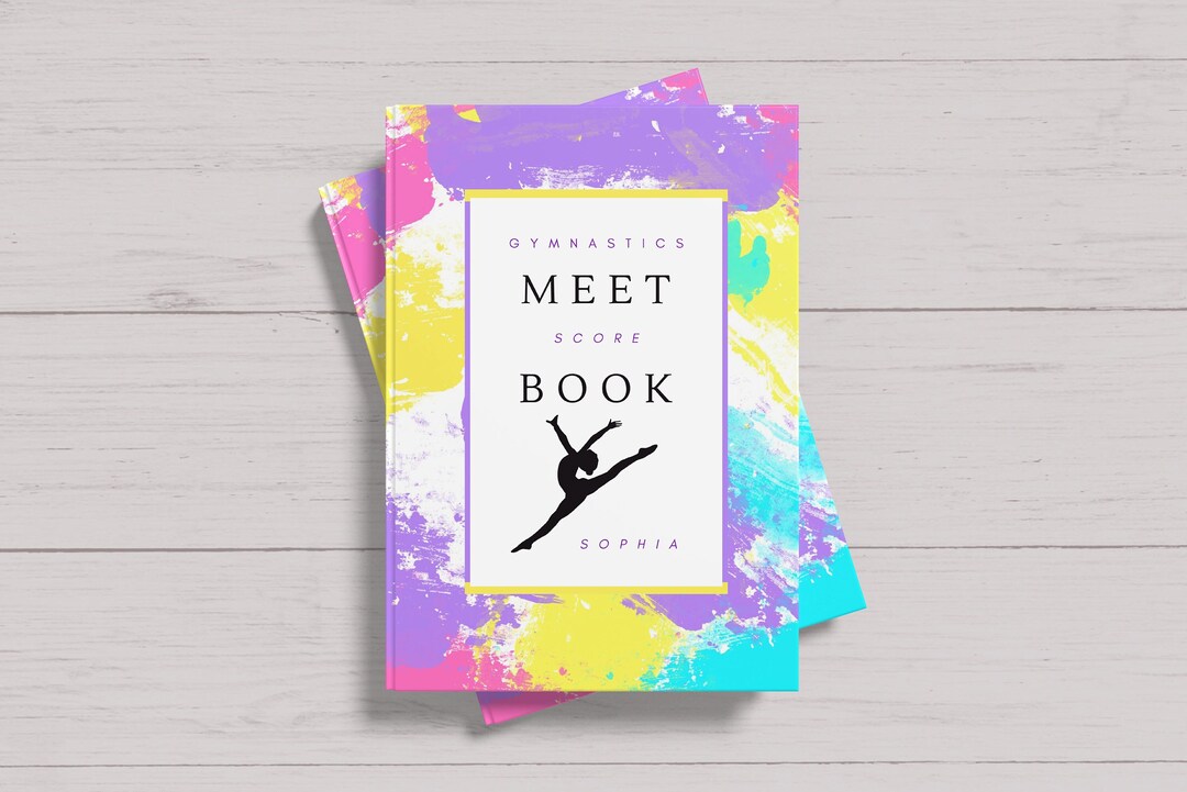 Custom Name Gymnastics Meet Score Book for Gymnasts Perfect Gymnastics