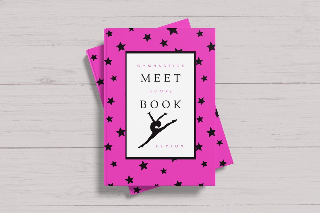 Custom Name Gymnastics Meet Score Book for Gymnasts Perfect Gymnastics