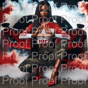 Delta Sigma Theta Diva PNG. JPEG