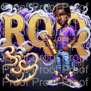 Omega Psi Phi Graffiti Omega Man.... PNG. JPEG