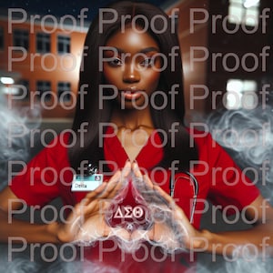 Enfermera Delta Sigma Theta PNG. JPEG