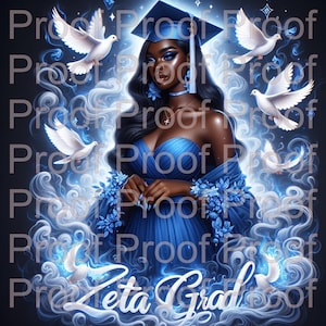 Zeta Phi Beta Grad PNG. JPEG