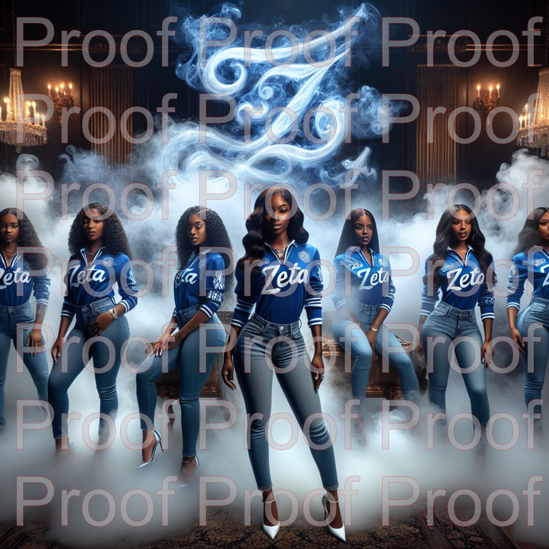 Zeta Phi Beta Woman PNG. JPEG