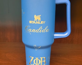40oz Zeta Custom Tumbler Fully Engraved
