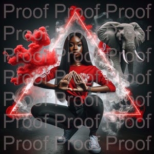 Delta Sigma Theta Diva PNG. JPEG