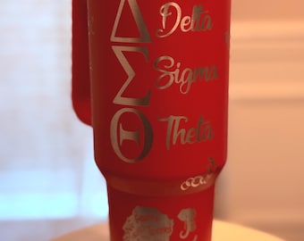 Vaso personalizado Delta Sigma Theta de 40 oz