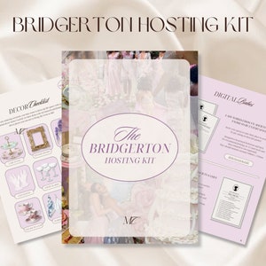 Bridgerton Themed Bachelorette Party Hosting Kit | Hosting Kit | Bridgerton | Lady Whistledown Party | Bridgerton Event | Downloadable