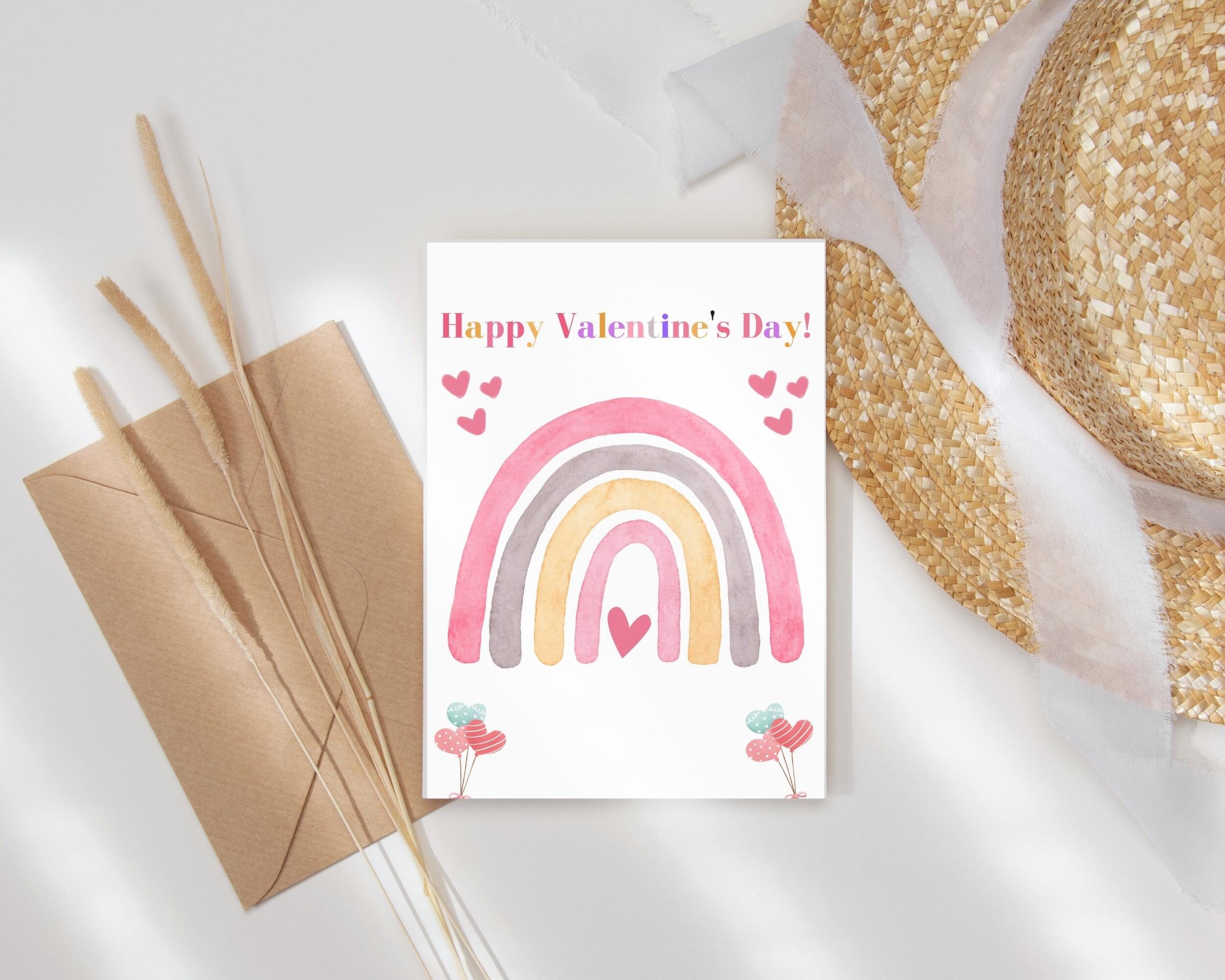 Valentine Greeting Card for Children Valentine Card for Etsy