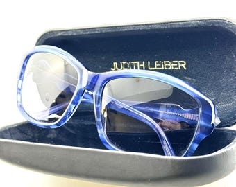 JUDITH LEIBER Couture Crystal & Pearl Embellished Sunglasses and
