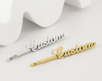 Fermacravatta personalizzato Fermacravatta con nome personalizzato per uomo Accessori per abiti Gioielli per marito Regalo di San Valentino Per lui Fermacravatta da sposa