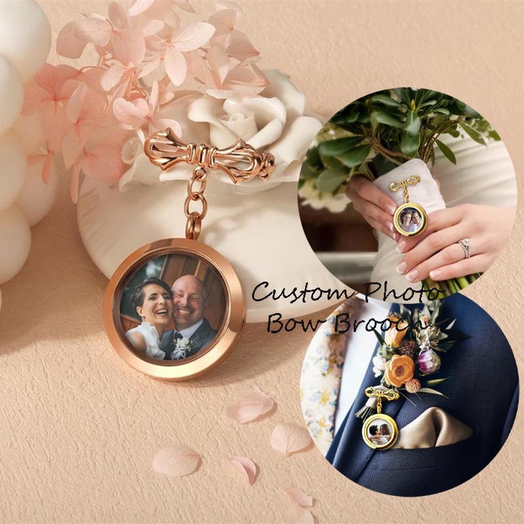 Personalized Custom Photo Locket Wedding Bouquet Charm,wedding Gift