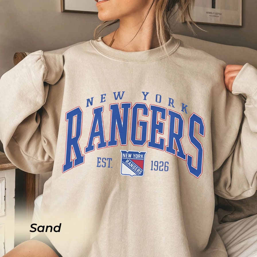 Vintage New York Rangers Hockey Logo Unisex Crewneck Sweatshirt - Trends  Bedding