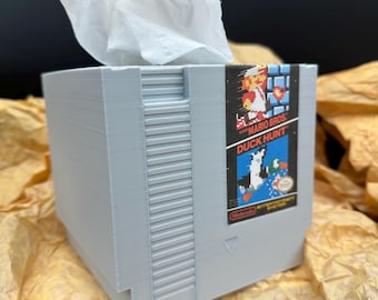 Funda para caja de pañuelos de cartucho de NES - Decoración impresa en 3D con temática de Nintendo
