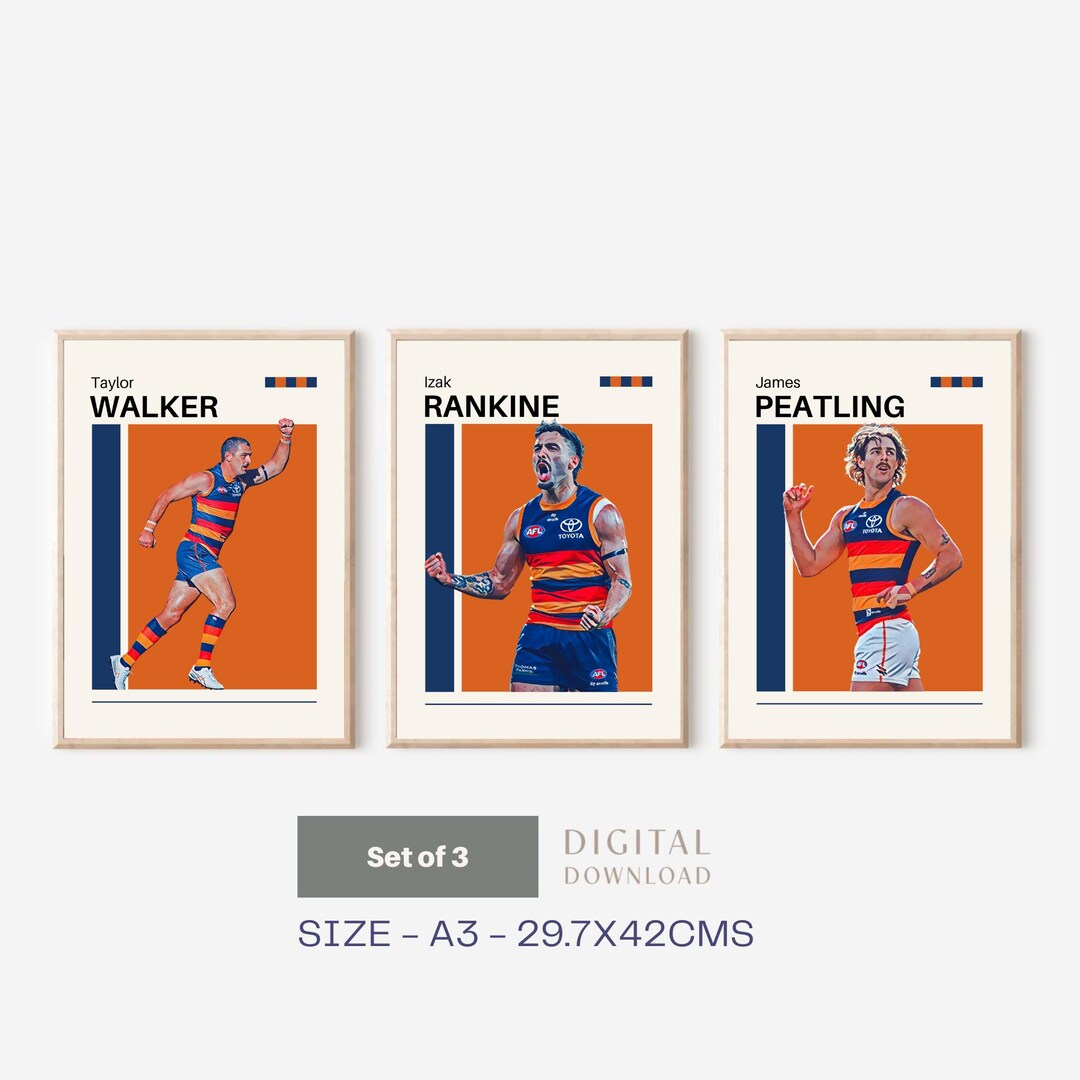 AFL Adelaide Crows Footy Printables for Young Football Fans | Instant ...