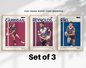 Boys Rugby Room Brisbane Broncos Instant Printable