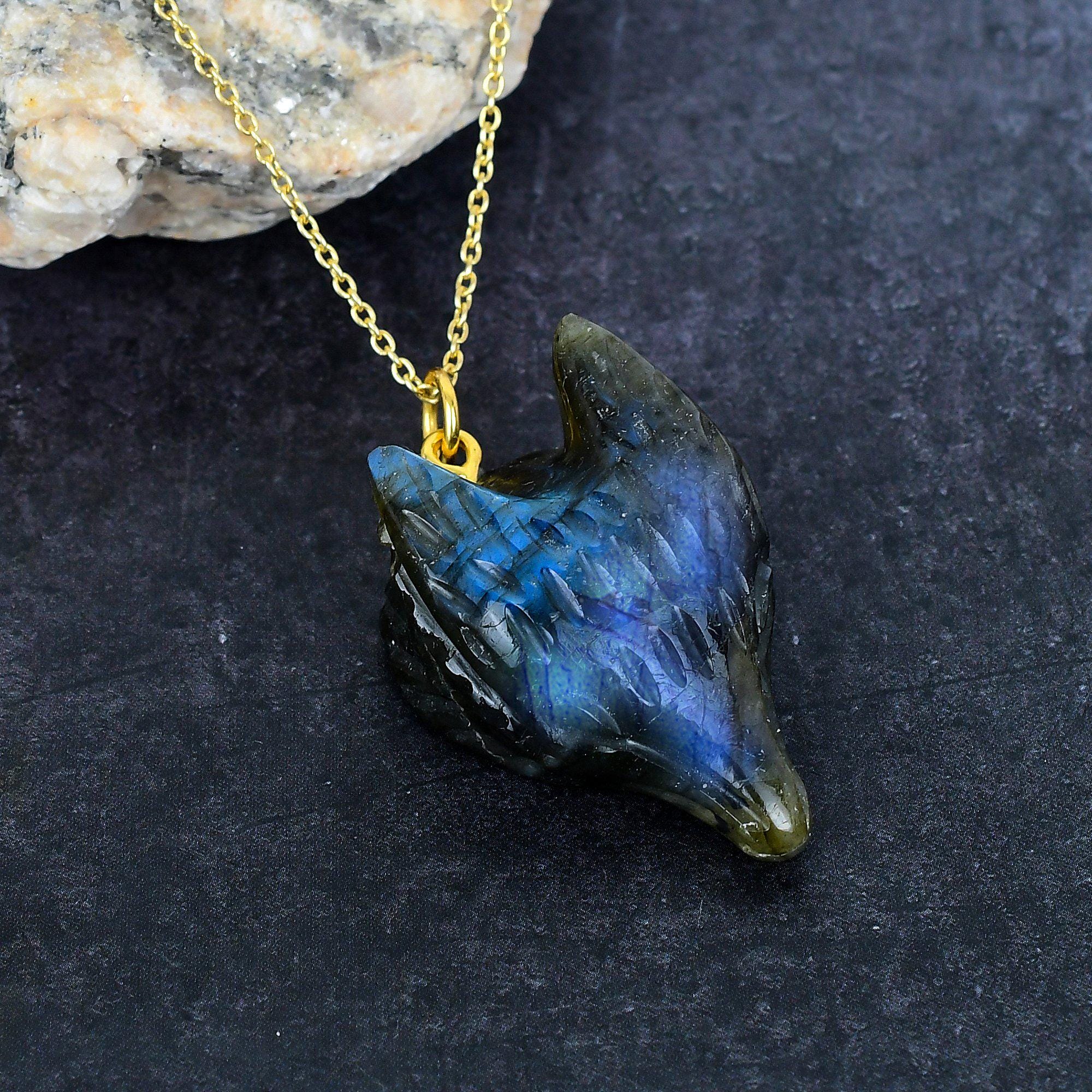 Collana In Argento Sterling 925 Con Opale Nero E Gemme Di Rodolite