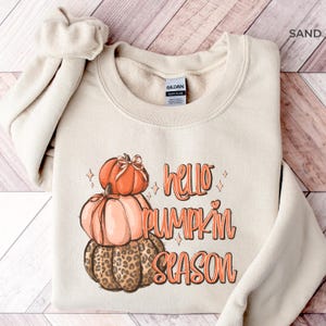 Hello Pumpkins Sweatshirt, Leopard Pumpkin Sweatshirt,Cheetah Pumpkin Shirt,Thankful Shirt,Cheetah Pumpkin Shirt,Thanksgiving Shirt