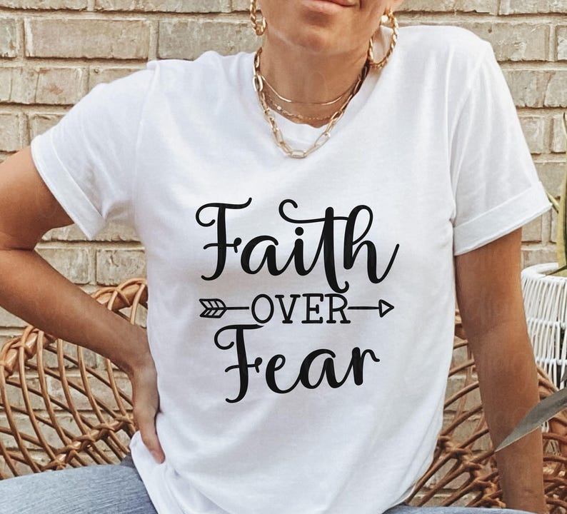Faith Over Fear Shirt, Christian Shirts, Faith Shirt, Religious Shirt ...