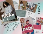 3 Page Media Press Kit EPK | Rate Sheet for Influencers | Blogger Media Kit | Instagram Influencer Packet | TikTok Influencer