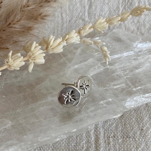 Sterling Silver Sparkle Stud Earrings