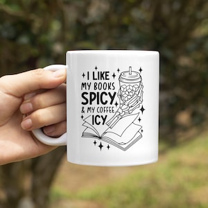 I Like My Books Spicy Tumbler, Smut Readers Cup, Funny Reading Mug, Spicy Book Mug, Smut Reader Gift, Spicy Reader Gift, Gag Gift for Friend