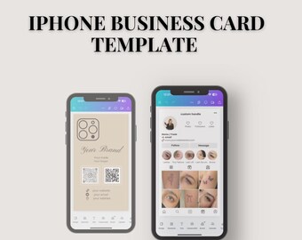 Instagram Layout Moderne Visitenkarte Vorlage