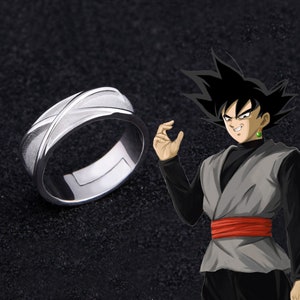 Black Goku Dragon Ball SUPER Sterling Silver Time Ring (Toki no Yubiwa –  HachiCorp