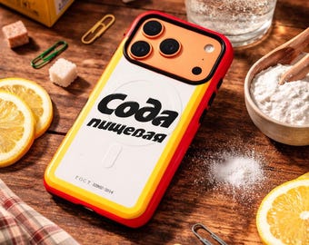 Soda Label Retro Russian Logo phone case