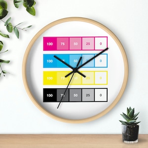 CMYK Wall clock
