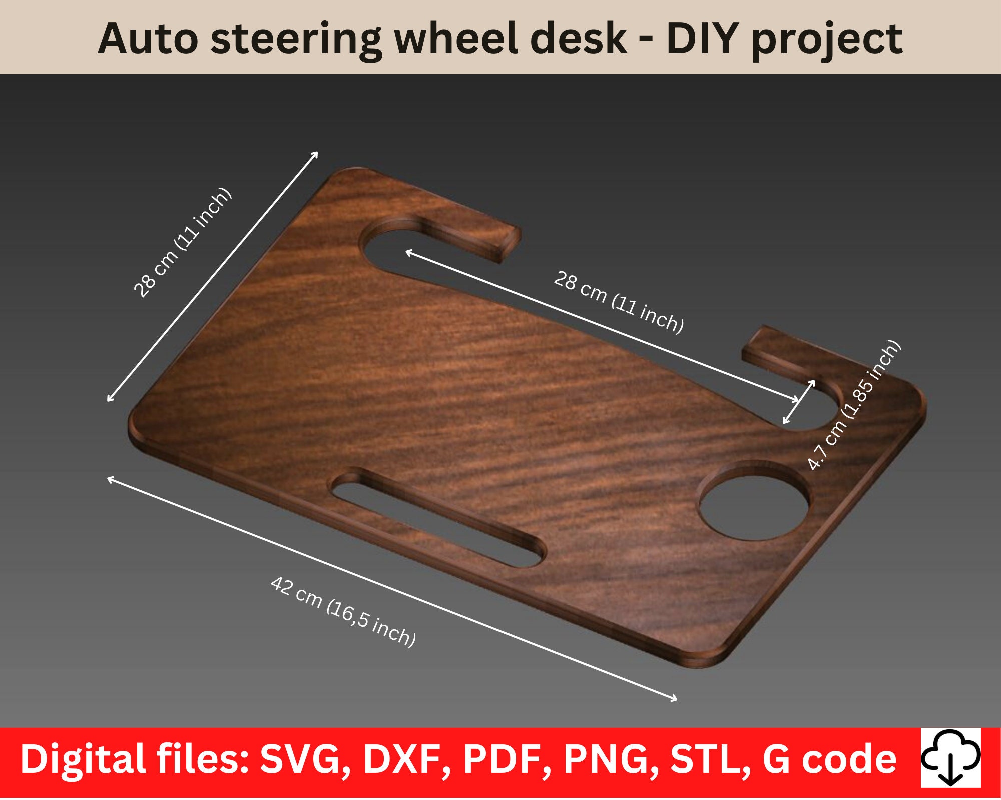 Laptop tray for the car - .de