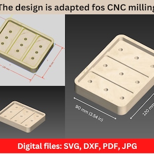 Wooden Soap Dish. Soap Saver Holder. Soap Tray for bathroom. Soap dish for shower. Digital files: Laser cut, CNC carving, 3D printing.