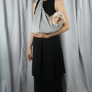 Porte-chien écharpe pour petits chiens, écharpe de portage pour animal de compagnie, porte-bébé pour chat, modèle convertible à l'avant et à l'écharpe, linge de maison, élégant porte-bébé pour chien, cadeau pour chien