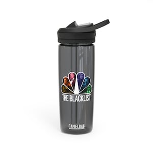 The Blacklist Colored Flower Character Logo Water Bottle, 20oz/25oz