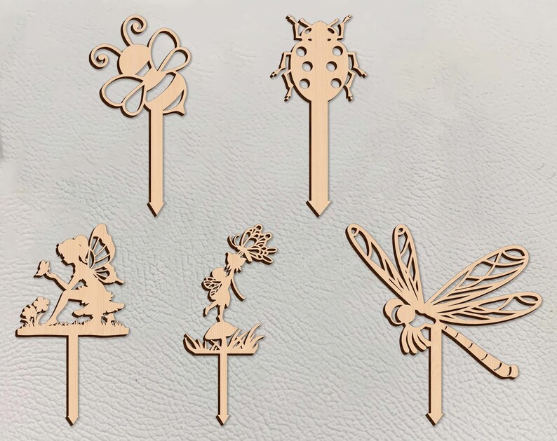 Animal Garden Stakes Svg Bundle , Garden Stakes Svg, Garden Lovers Svg