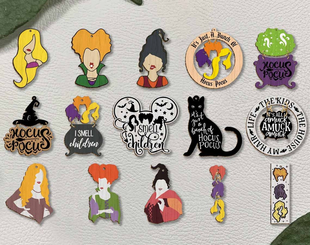 Hocus Pocus Earring Svg , Hocus Pocus Earrings Svg File , Sanderson