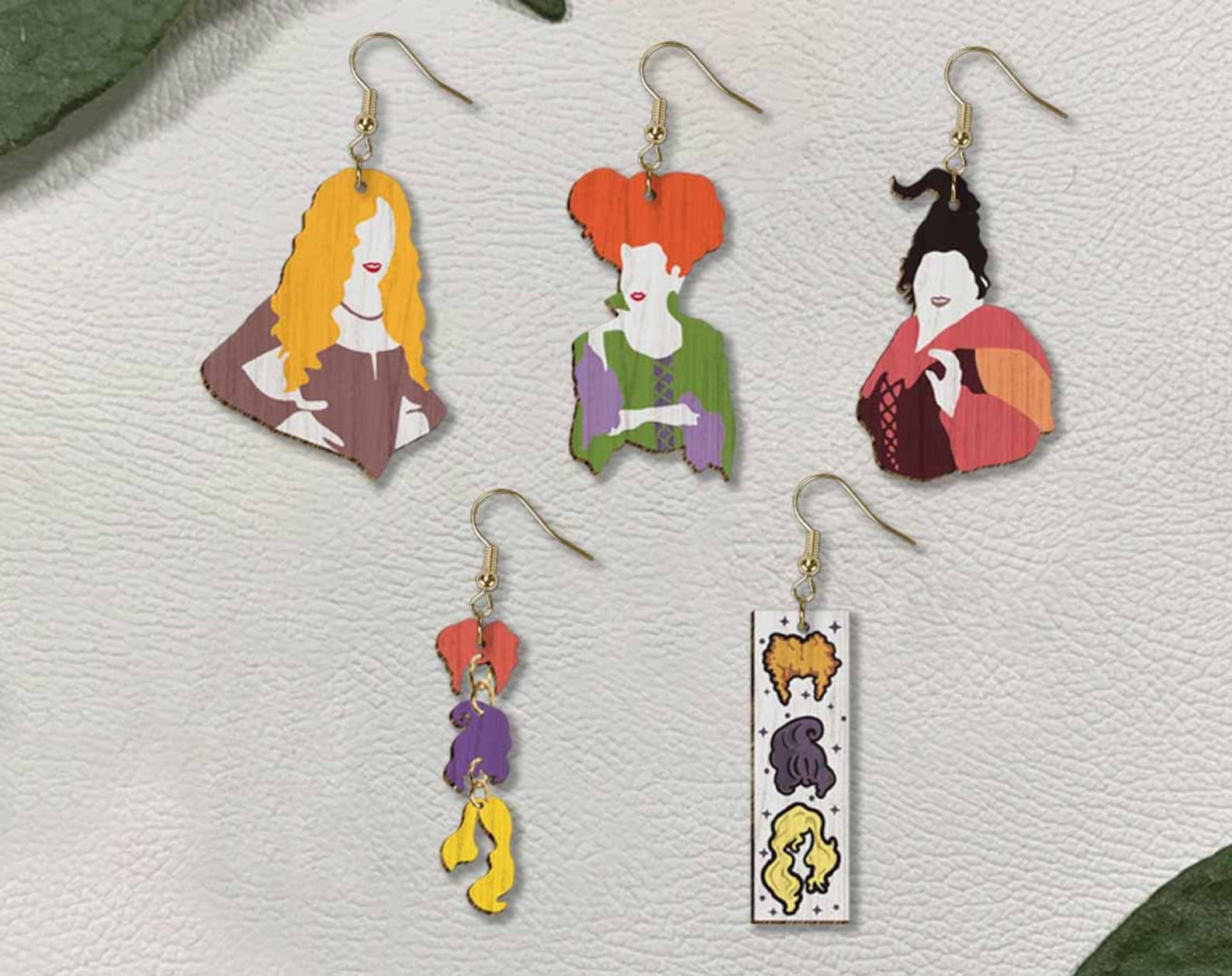 Hocus Pocus Earring Svg , Hocus Pocus Earrings Svg File , Sanderson