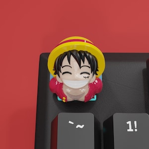One Piece Luffy Tastenkappe, Artisan Tastenkappe, Benutzerdefinierte Tastenkappe, Mechanische Tastatur | Geschenke für Sie, Geschenke für Ihn