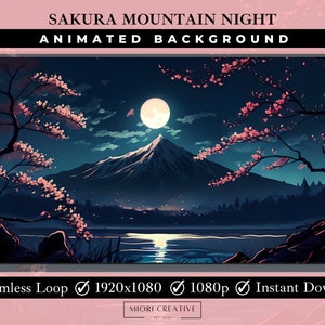 Sakura Animated Background Vtuber Background Pngtuber Background Cherry ...