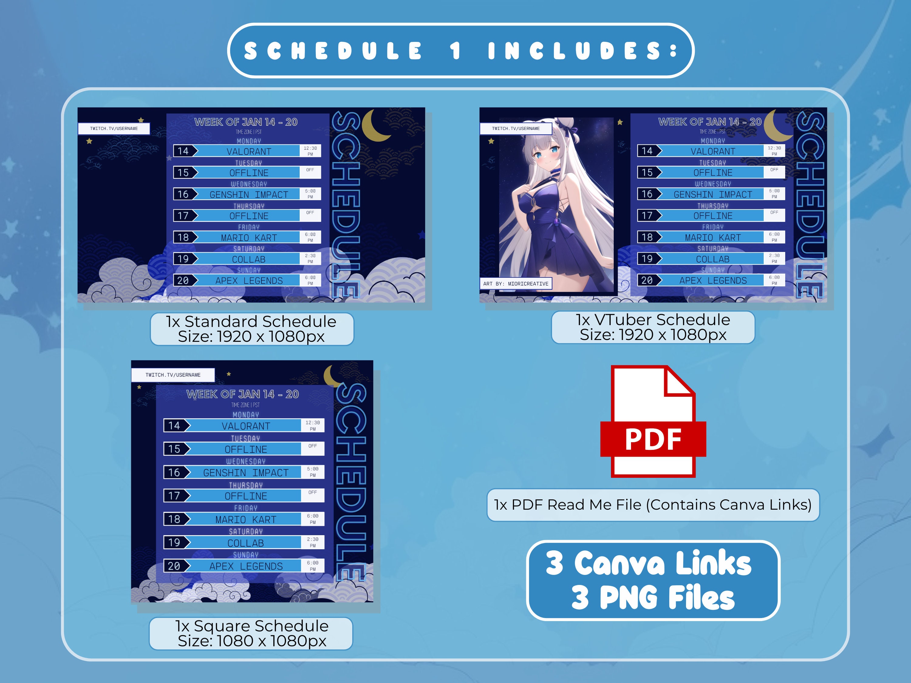 Mativip'S Complete Twitch Schedule - 4tsgnms