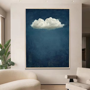 Abstrakte Kunst Malerei weiße Wolke blau Himmel blau Himmel blau Himmel blau abstrakte Malerei Bild nacht Himmel blau Himmel Kunst daher