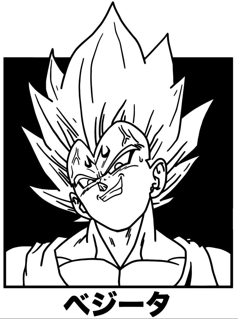 Majin Vegeta SVG/PNG/EPS Digital Download - Etsy Australia
