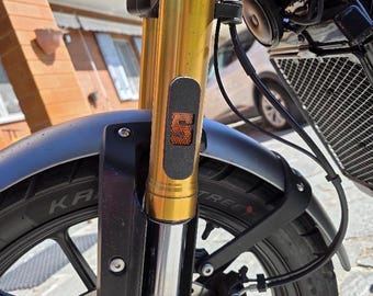Capas de refletores de garfo Triumph Scrambler 400 X – Par – Número ou Union Jack