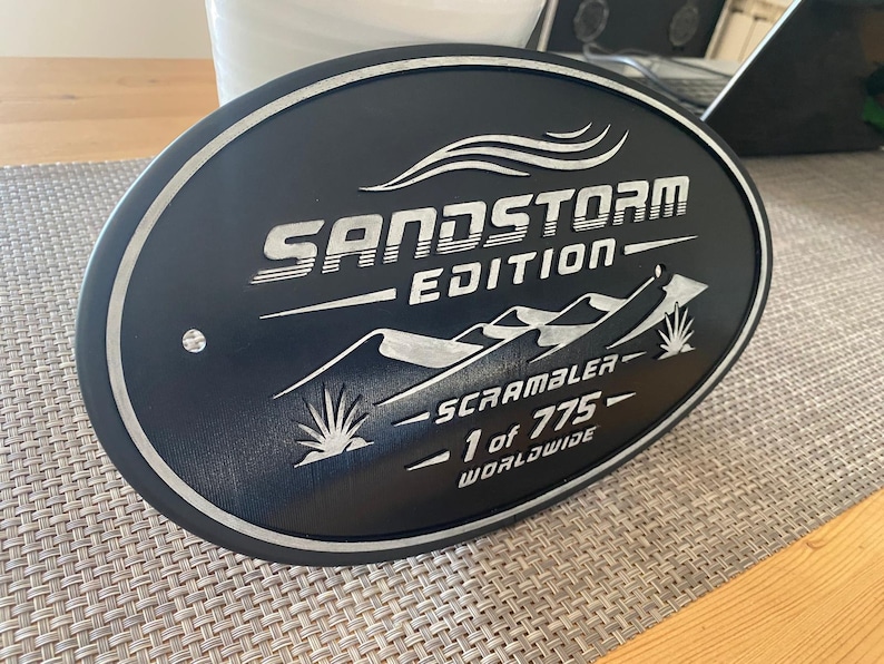Seitliches Startnummernschild Street Scrambler 900 Sandstorm