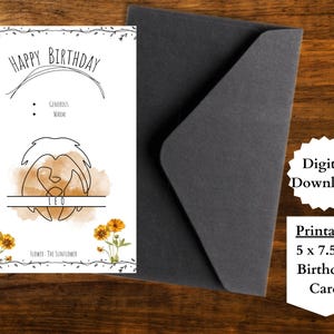 Löwe Geburtstagskarte, Sternzeichen Geburtstagskarte, Geburtstagskarte zum ausdrucken, digitaler Download, witchy Geburtstagskarten, Sternzeichen Blumen, Horoskopkarten