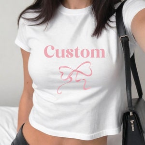 T-shirt bébé personnalisé avec texte de l'an 2000, t-shirt vintage tendance des années 90, mode personnalisé de l'an 2000